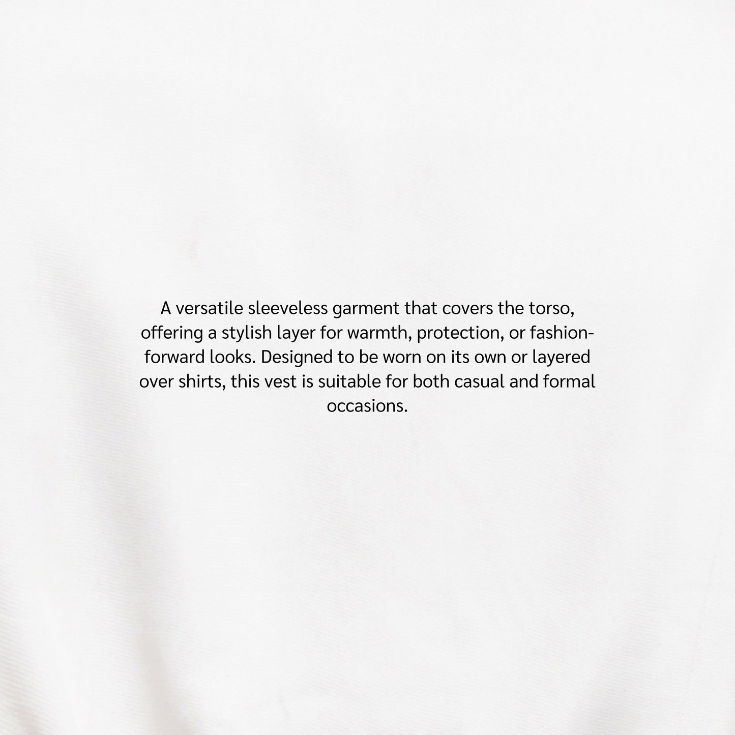 White Tencel Vest