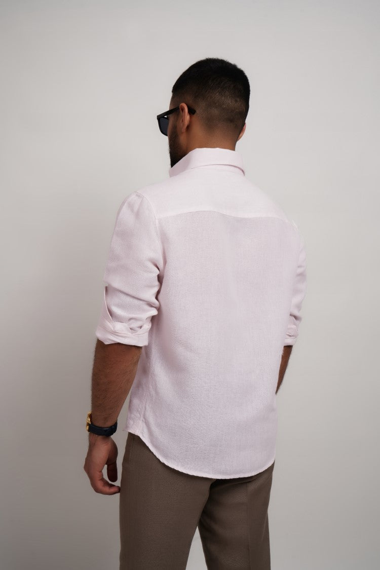 Pink Linen Shirt