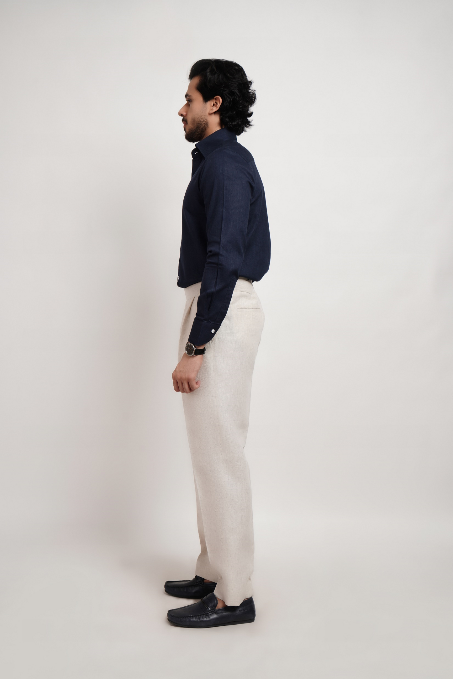 Natural Linen Italian Trouser