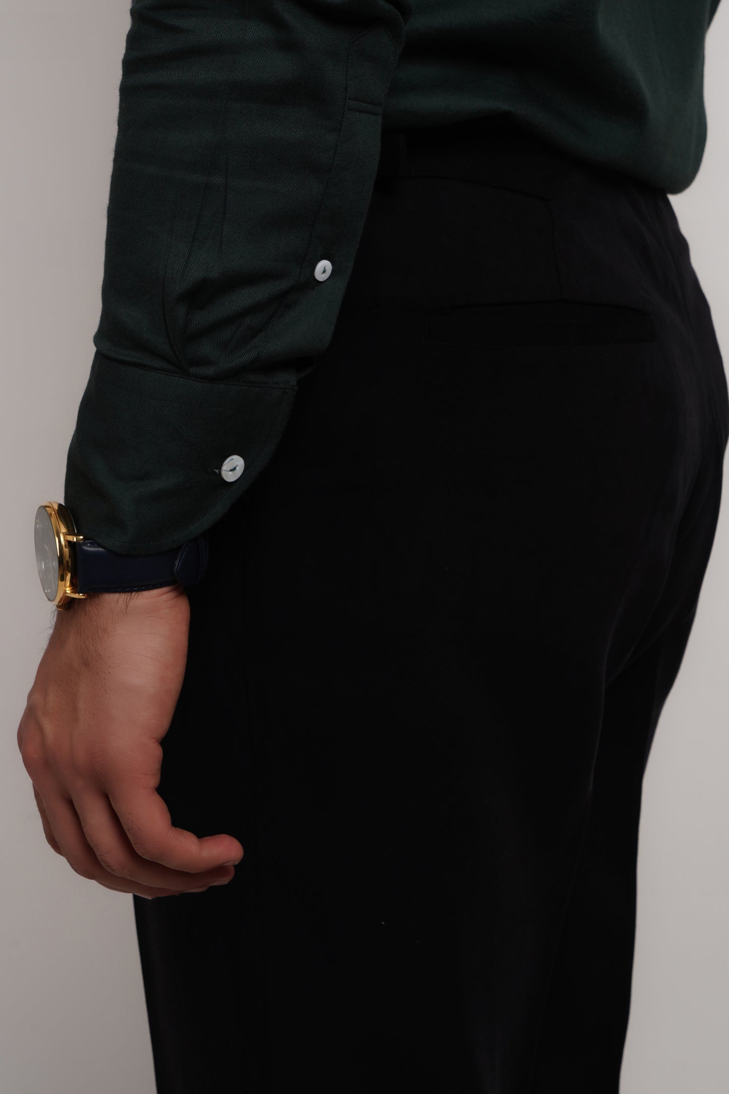 Green Tencel Classic Shirt