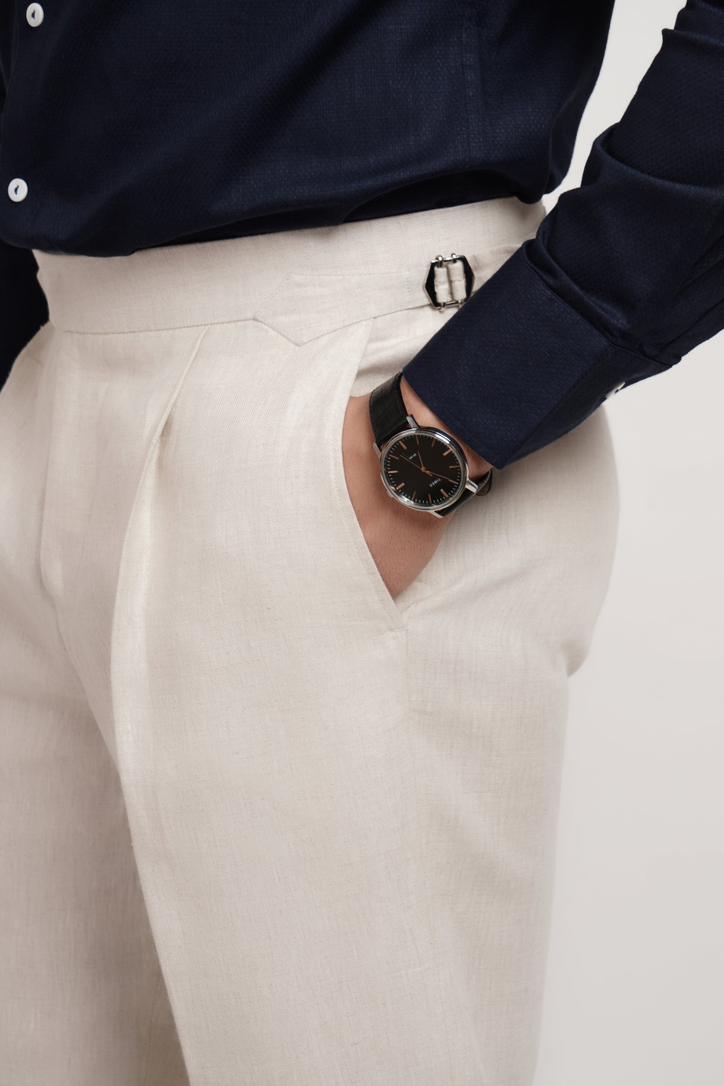 Natural Linen Italian Trouser