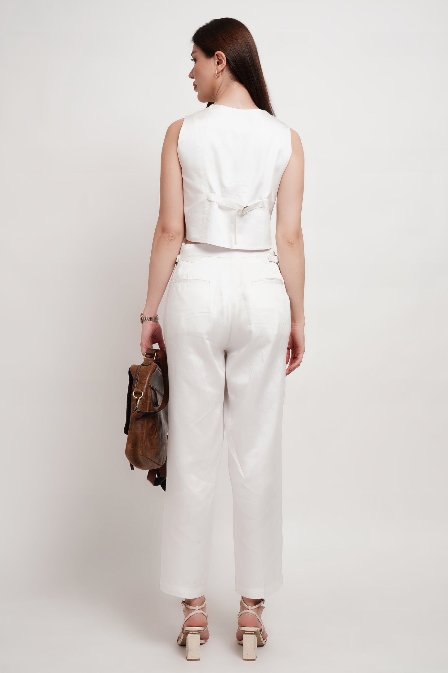 White Tencel Vest