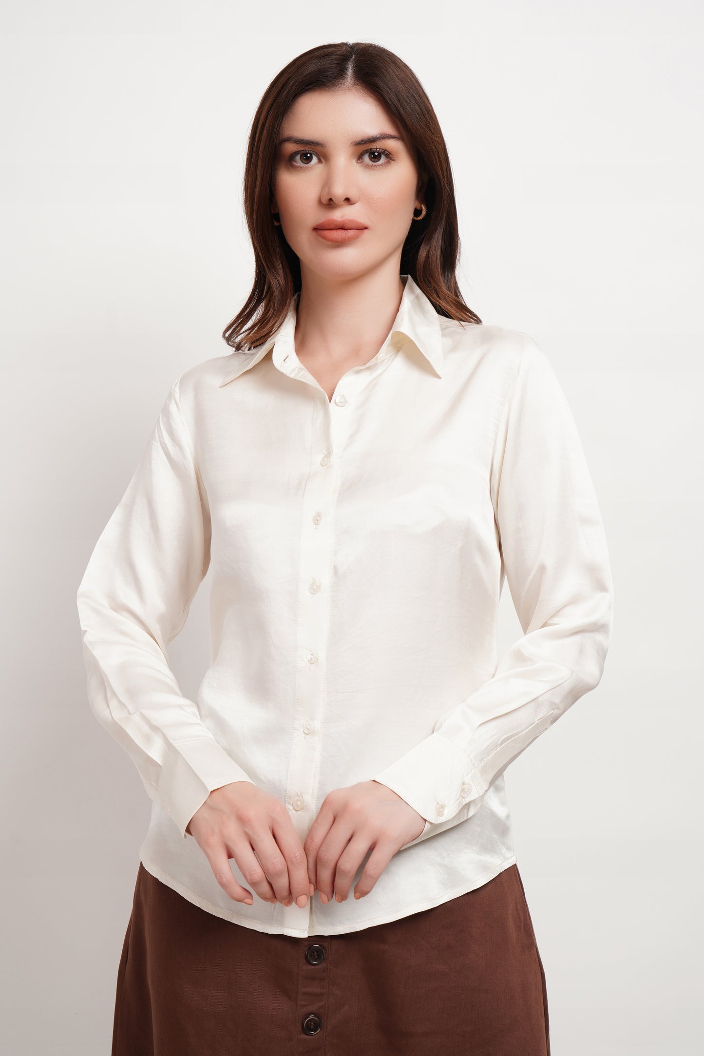 Butter Cream Vegan Silk Classic Shirt