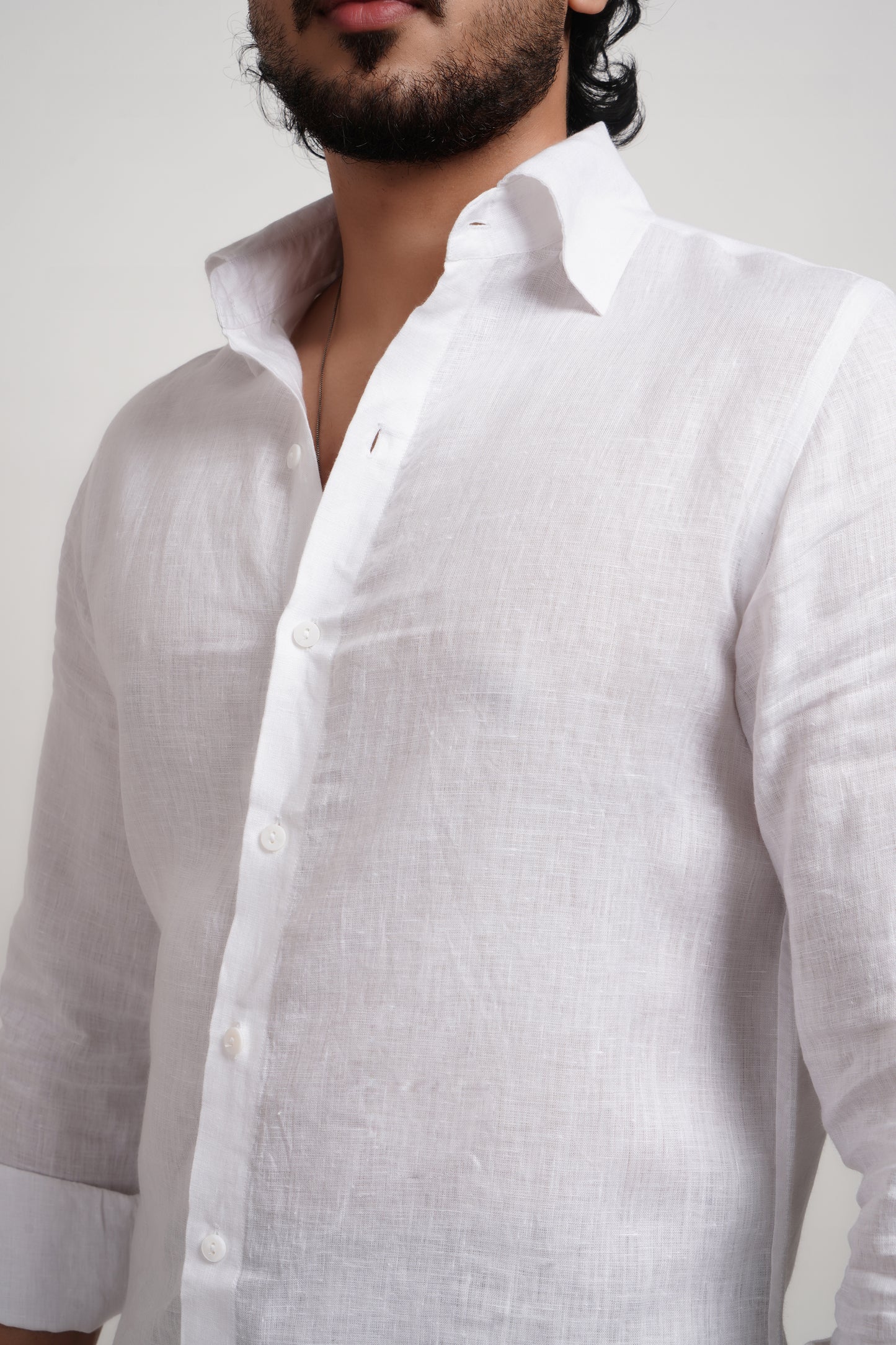 White Linen Shirt