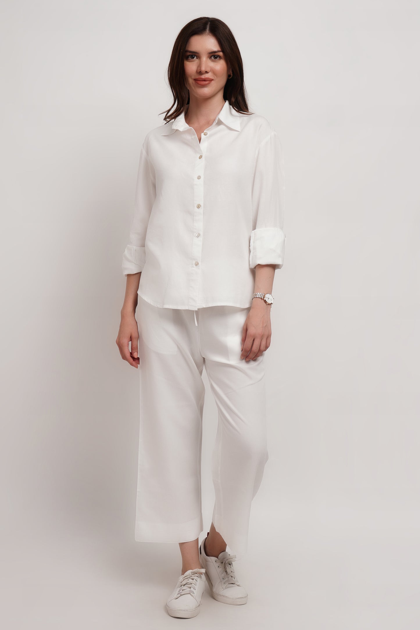 White Tencel PJ's