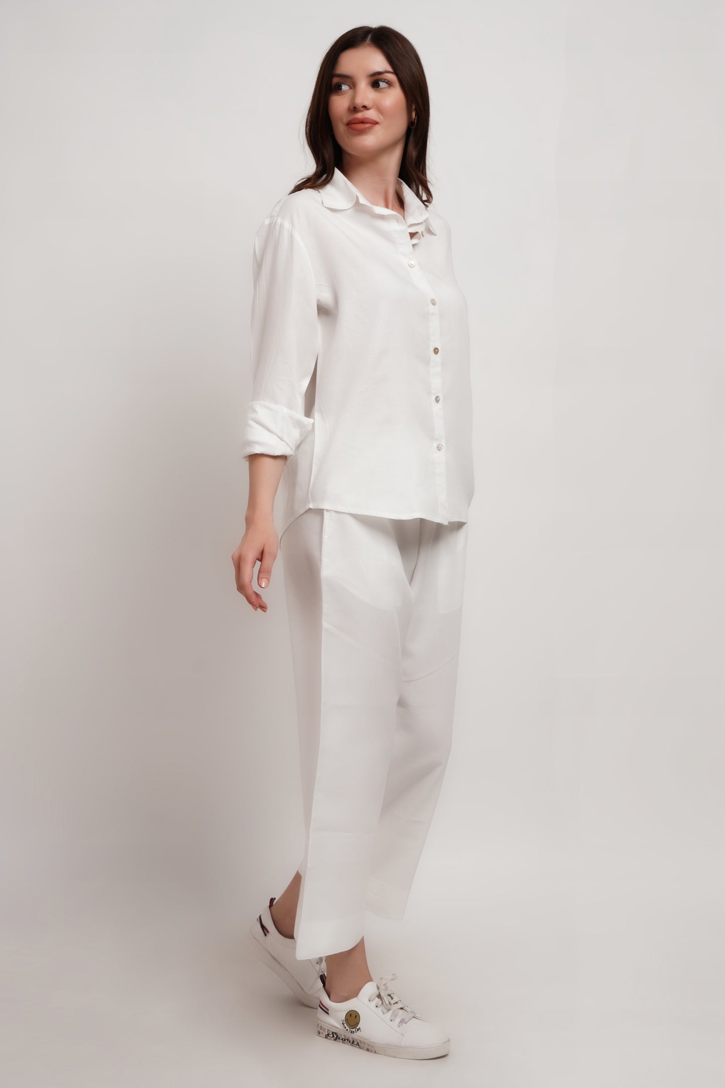 White Tencel PJ's