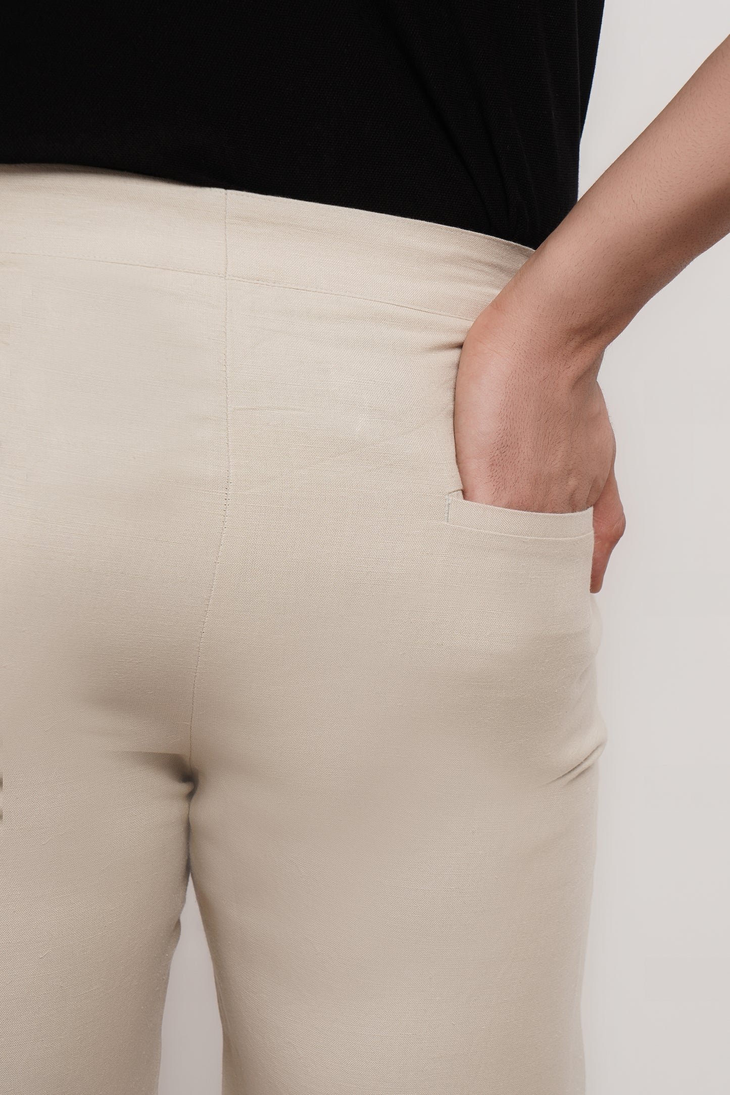 Natural Linen Italian Trouser