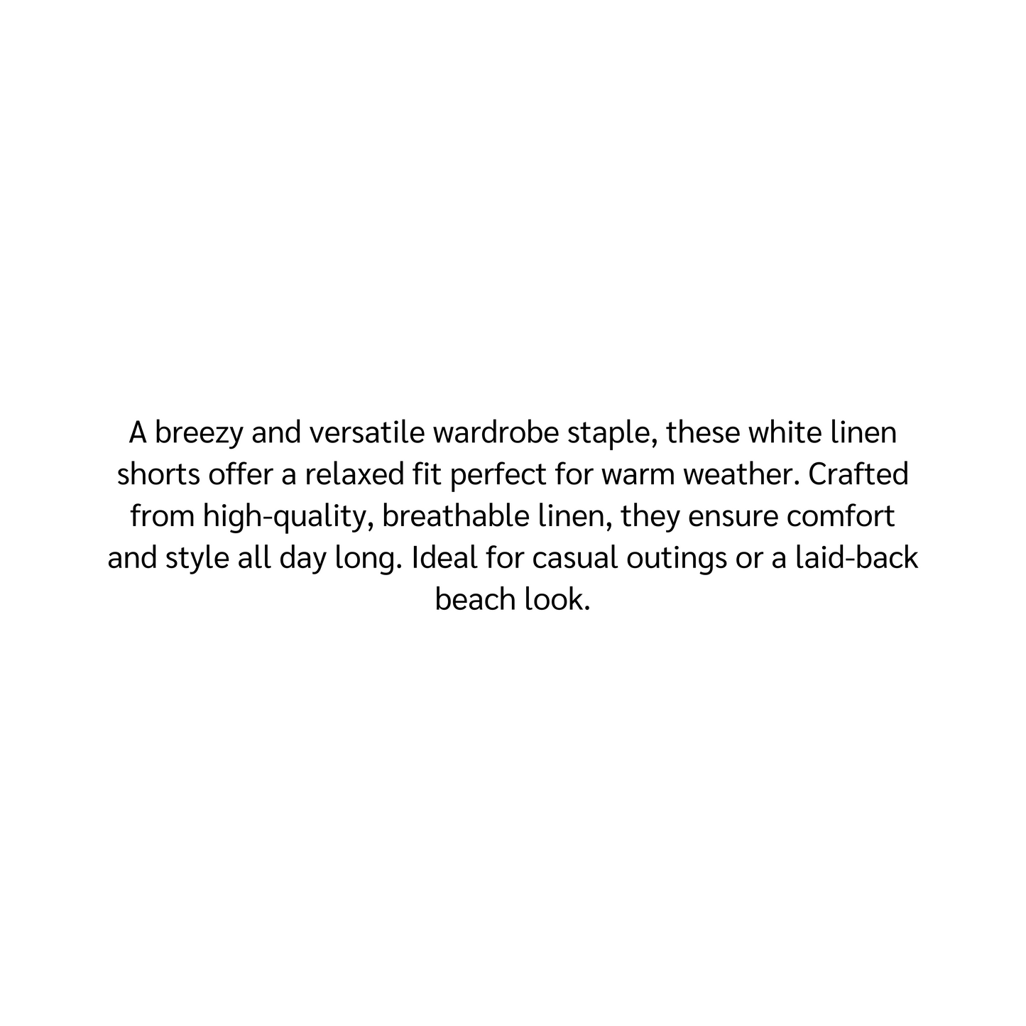 White Linen Shorts