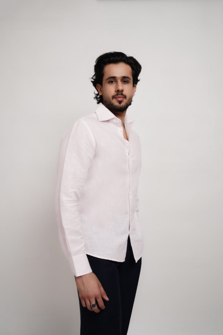 Pink Linen Shirt
