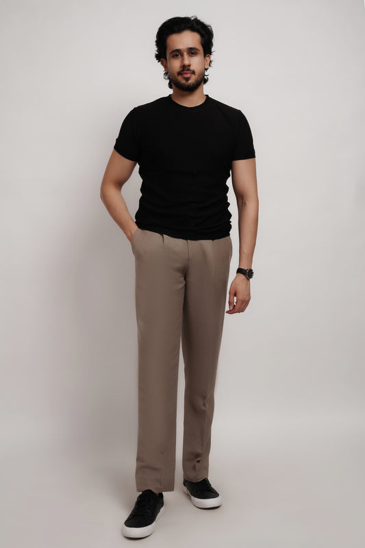 Bamboo Terry Brush Crewneck Black T-shirt