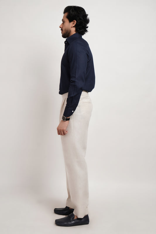 Navy Blue Dobby Classic Shirt