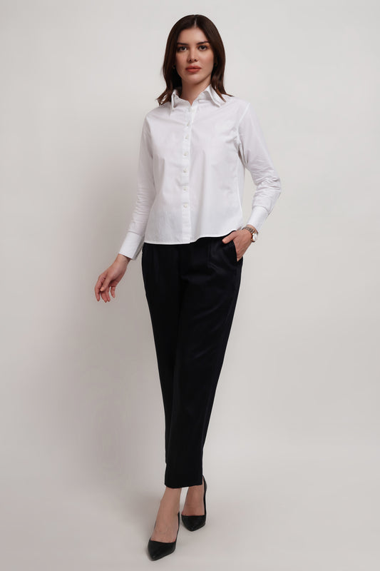 White Poplin Classic Shirt