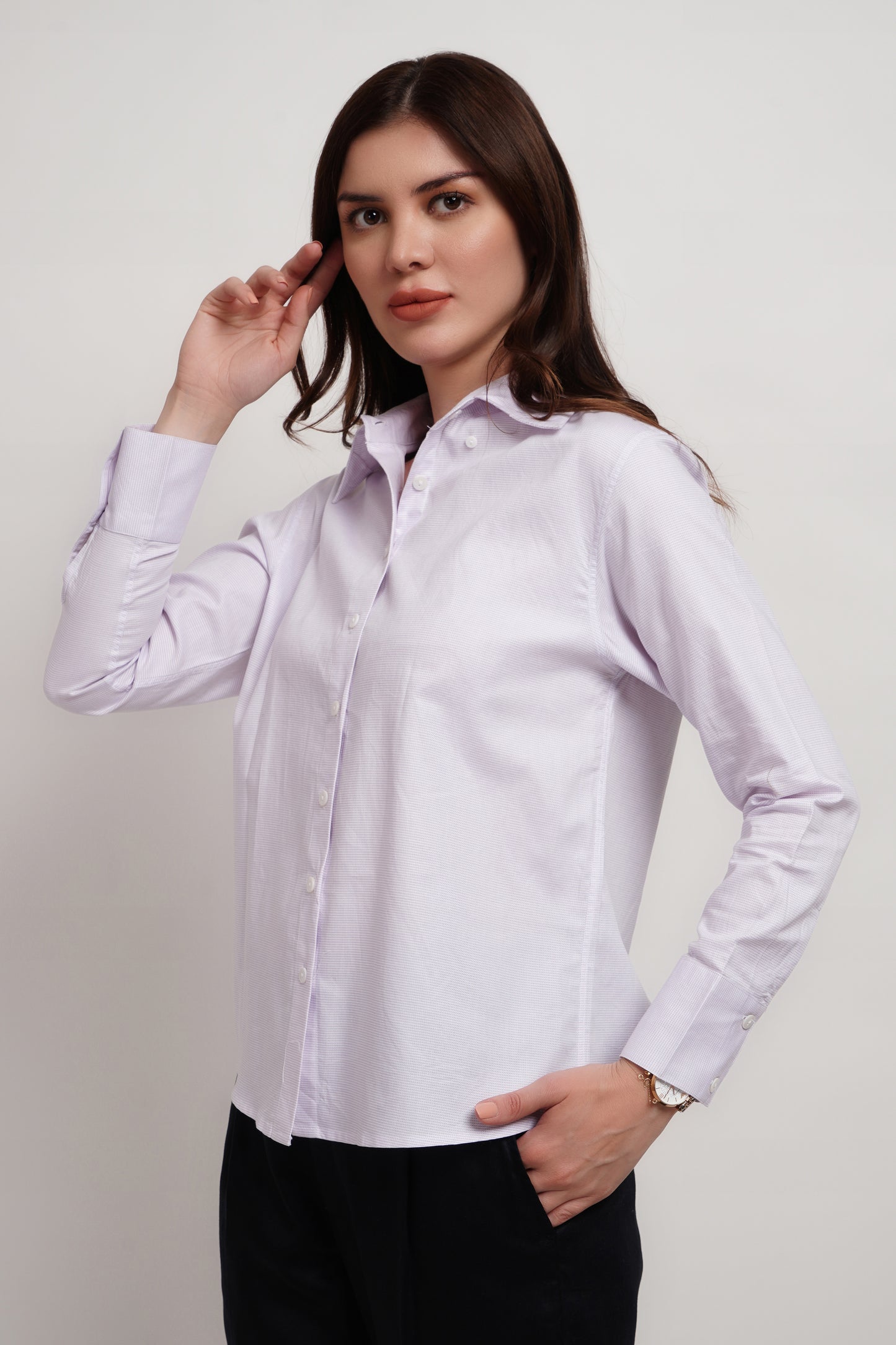 Lavender Dobby Classic Shirt