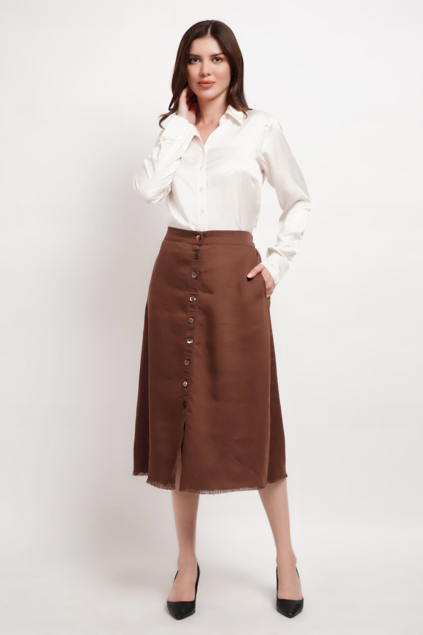 Butter Cream Vegan Silk Classic Shirt