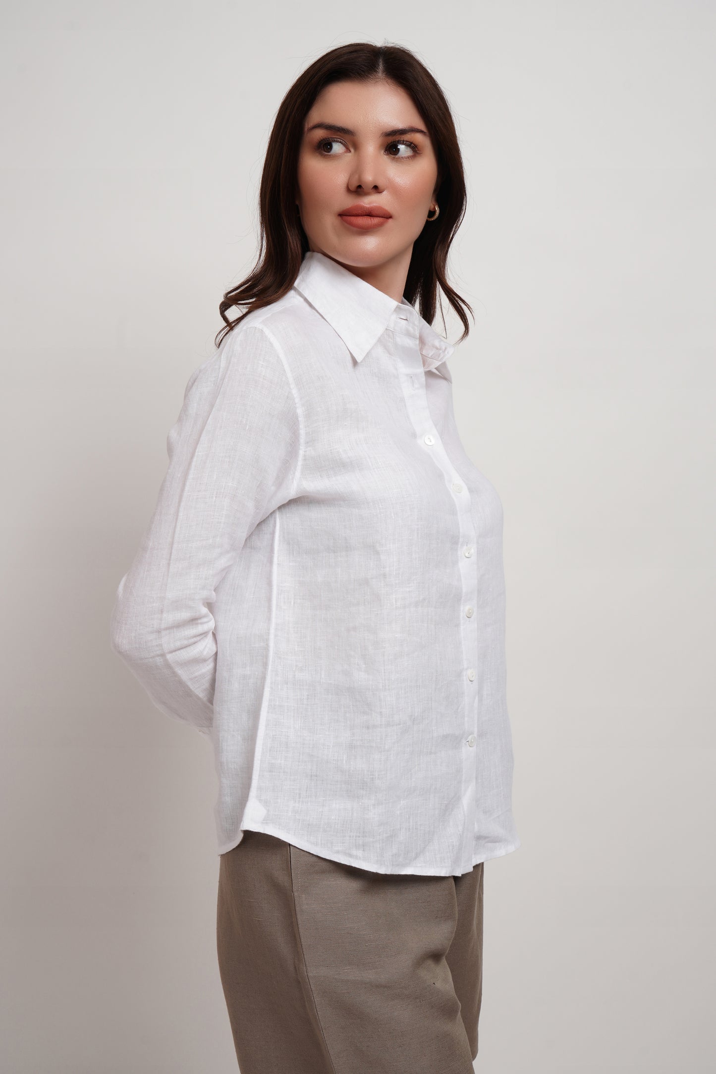 Sage Olive Linen Viscose Shorts