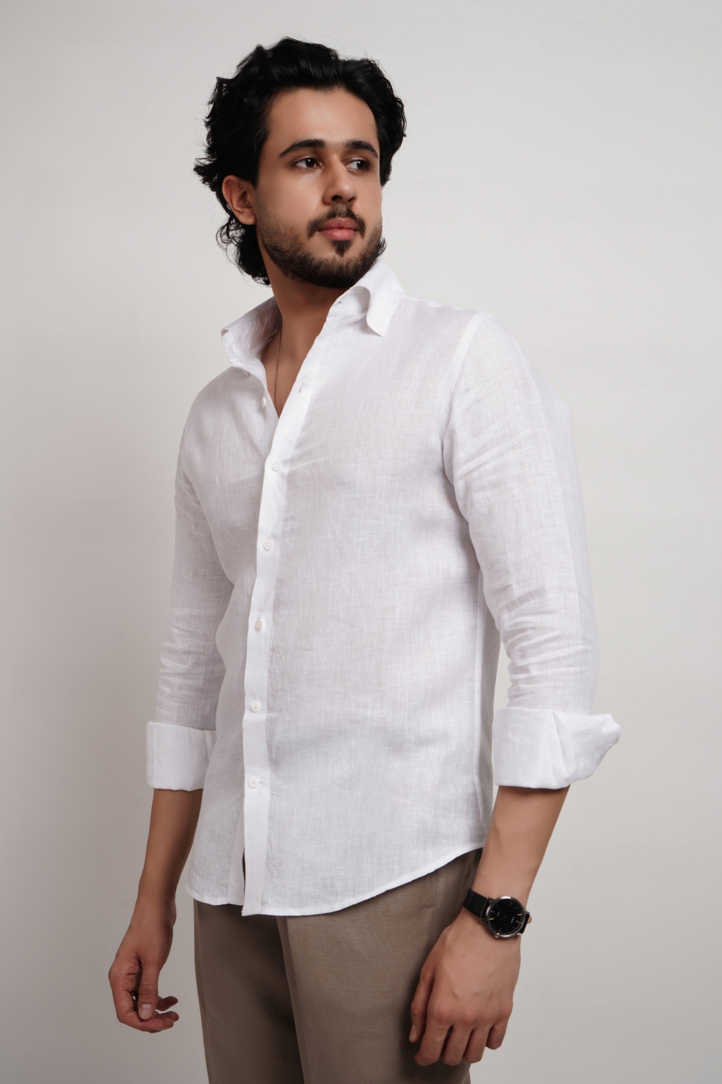 White Linen Shirt