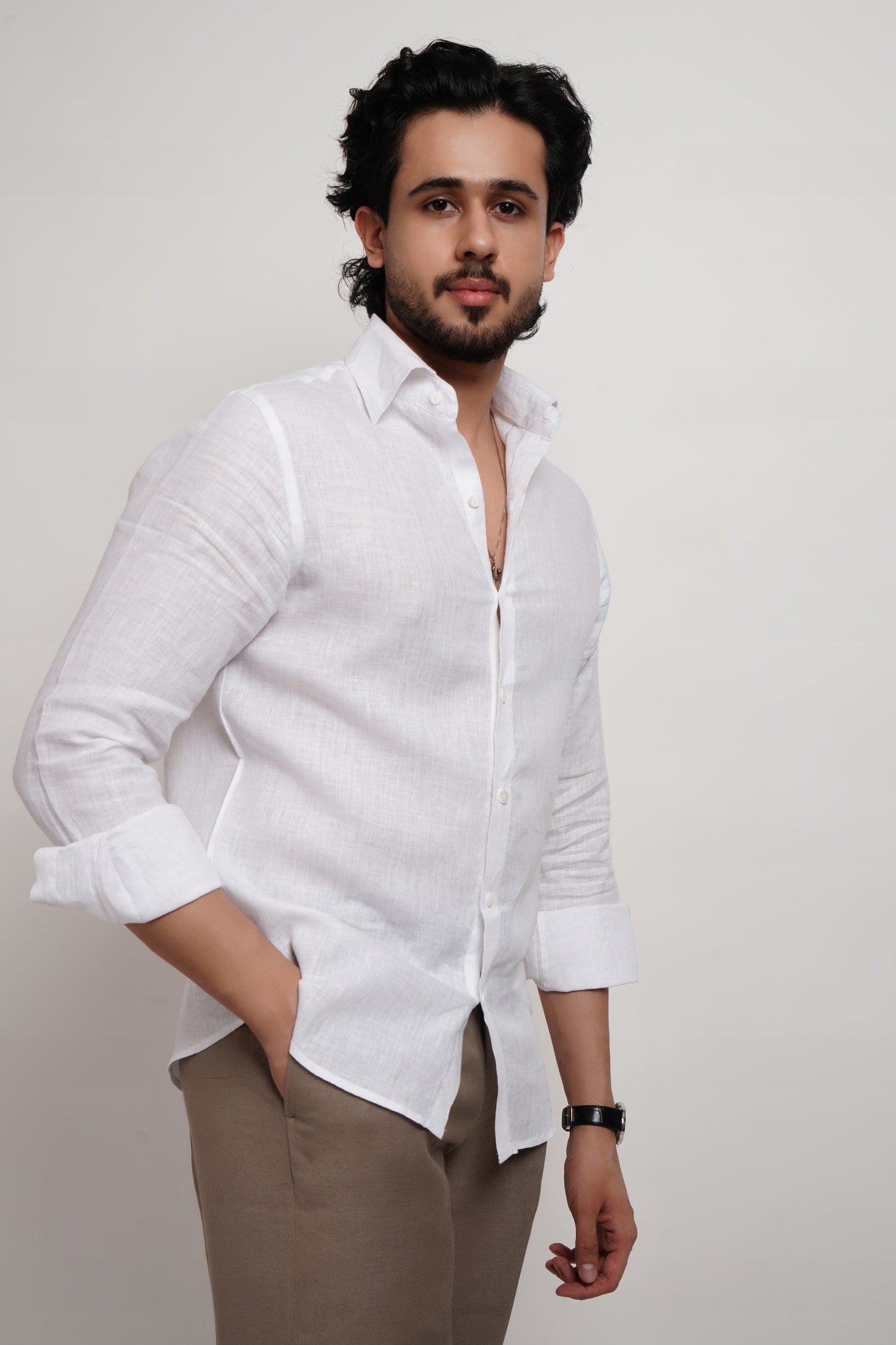 White Linen Shirt