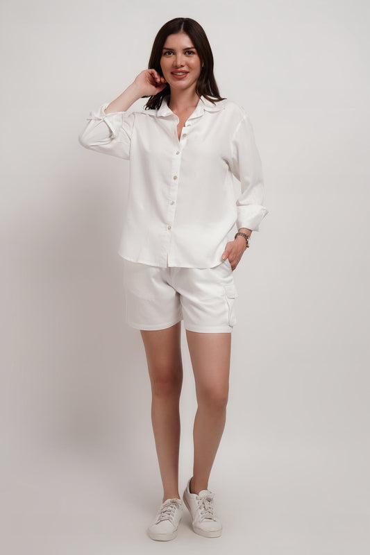 Natural White Tencel Shirt