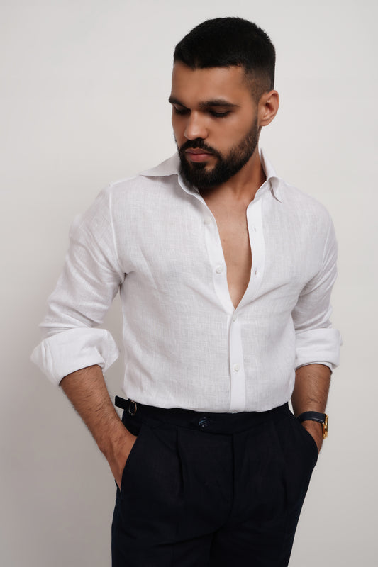 White Linen Shirt
